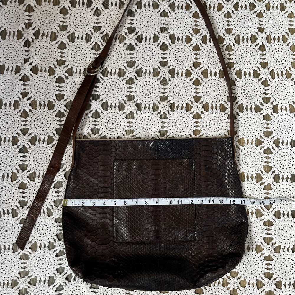 B.May Python Crossbody Messenger Bag - Picture 8 of 12